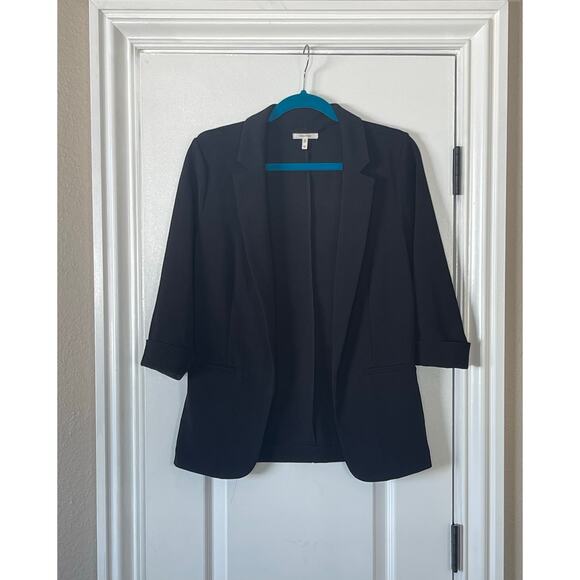 Women's Black Maurices Jacket Open Front Blazer Medium - Picture 4 of 6